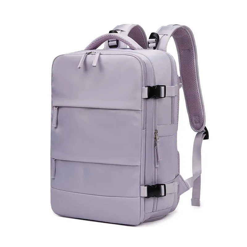 USB charging Waterproof Laptop Backpack With shoe bag