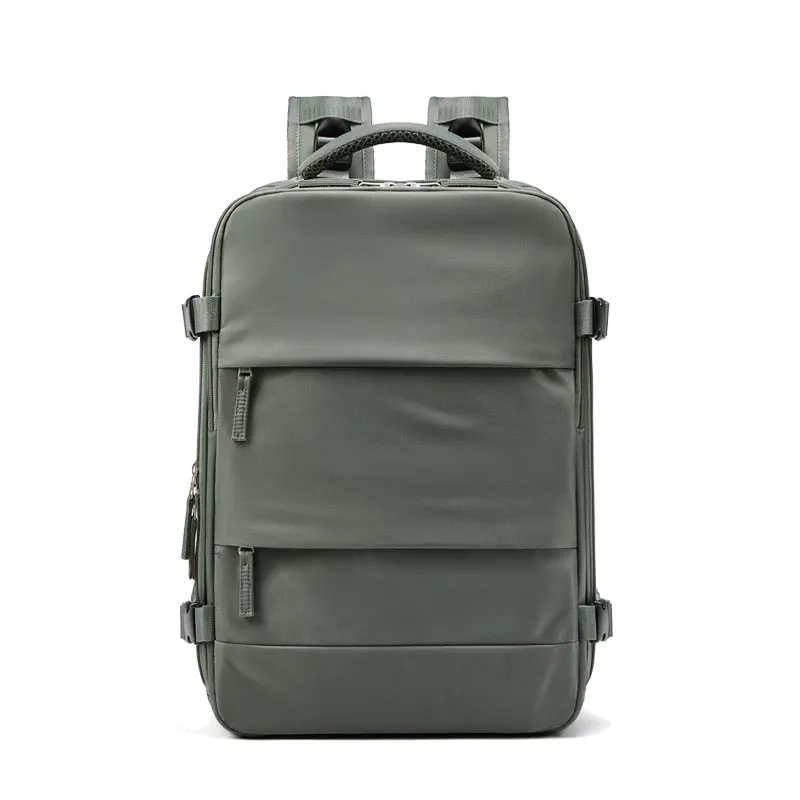 USB charging Waterproof Laptop Backpack With shoe bag