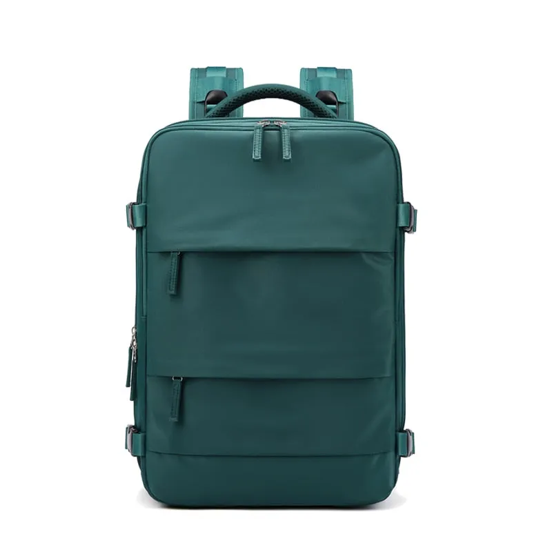 USB charging Waterproof Laptop Backpack With shoe bag