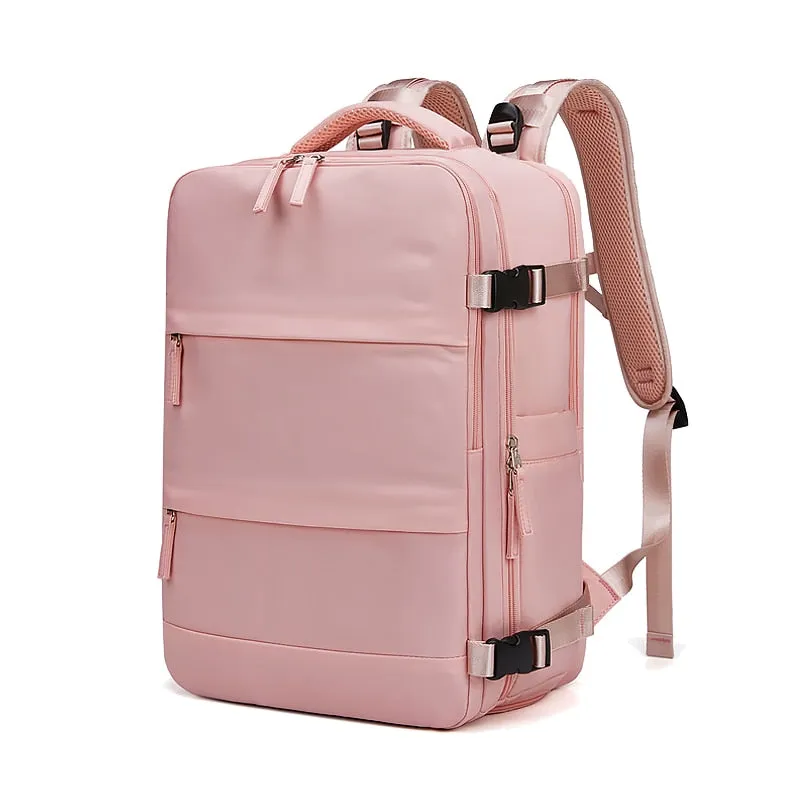 USB charging Waterproof Laptop Backpack With shoe bag