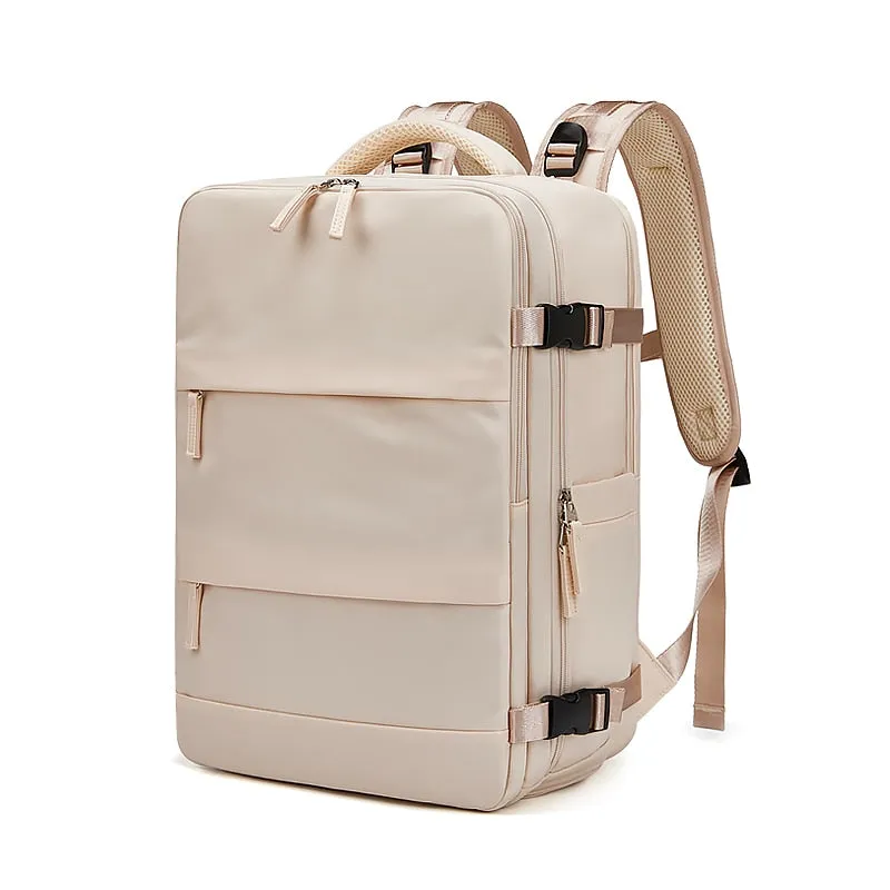 USB charging Waterproof Laptop Backpack With shoe bag