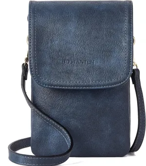 Vegan Leather Crossbody Bags for Women, Designer Cell Phone Bag with Adjustable Strap