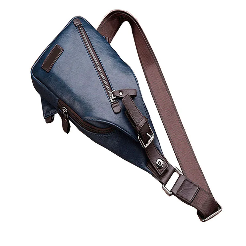 Vintage Leather Travel Crossbody Bag