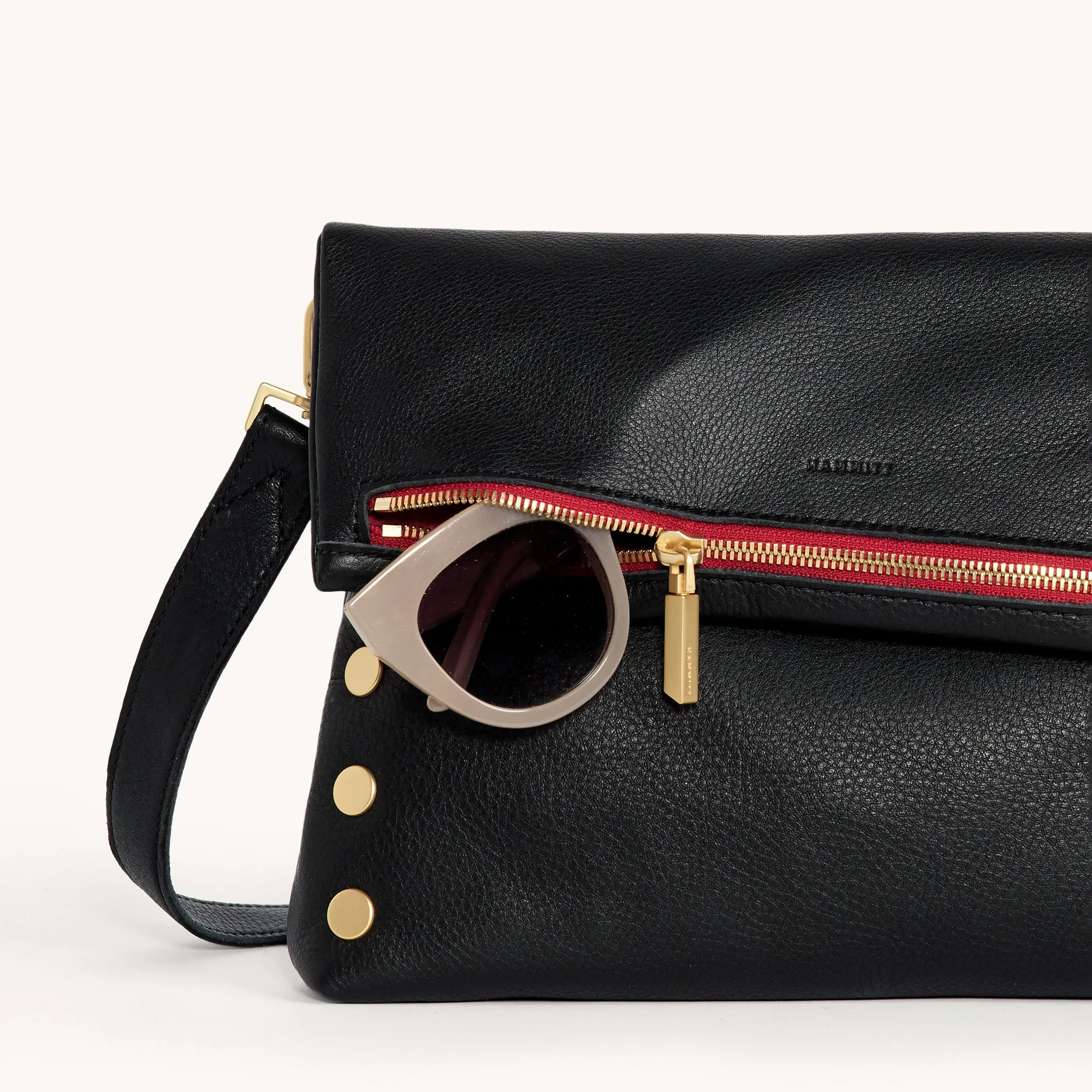 VIP | Black/Brushed Gold Red Zip | Lrg