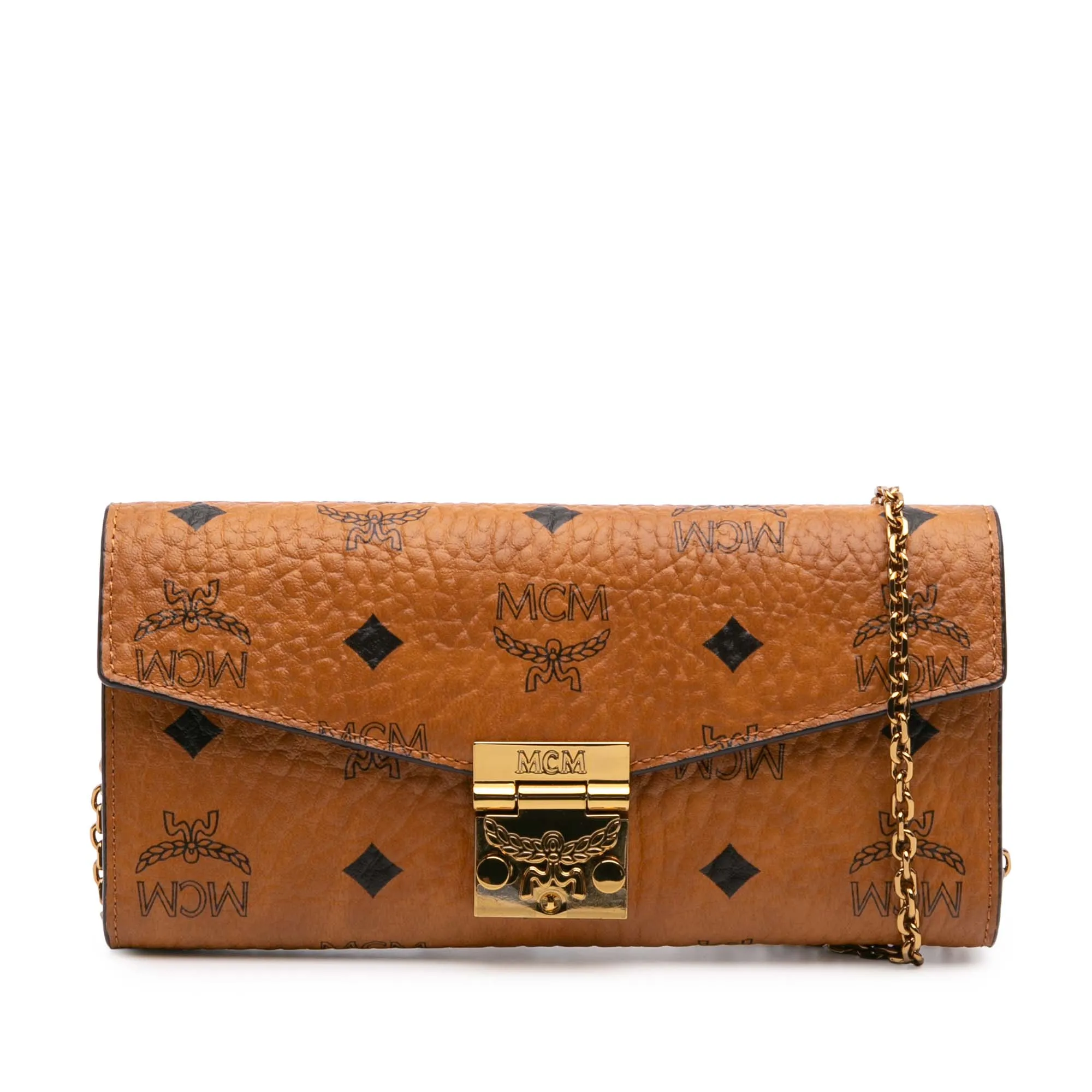 Visetos Coated Canvas Patricia Wallet on Chain