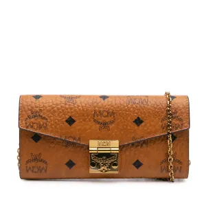 Visetos Coated Canvas Patricia Wallet on Chain