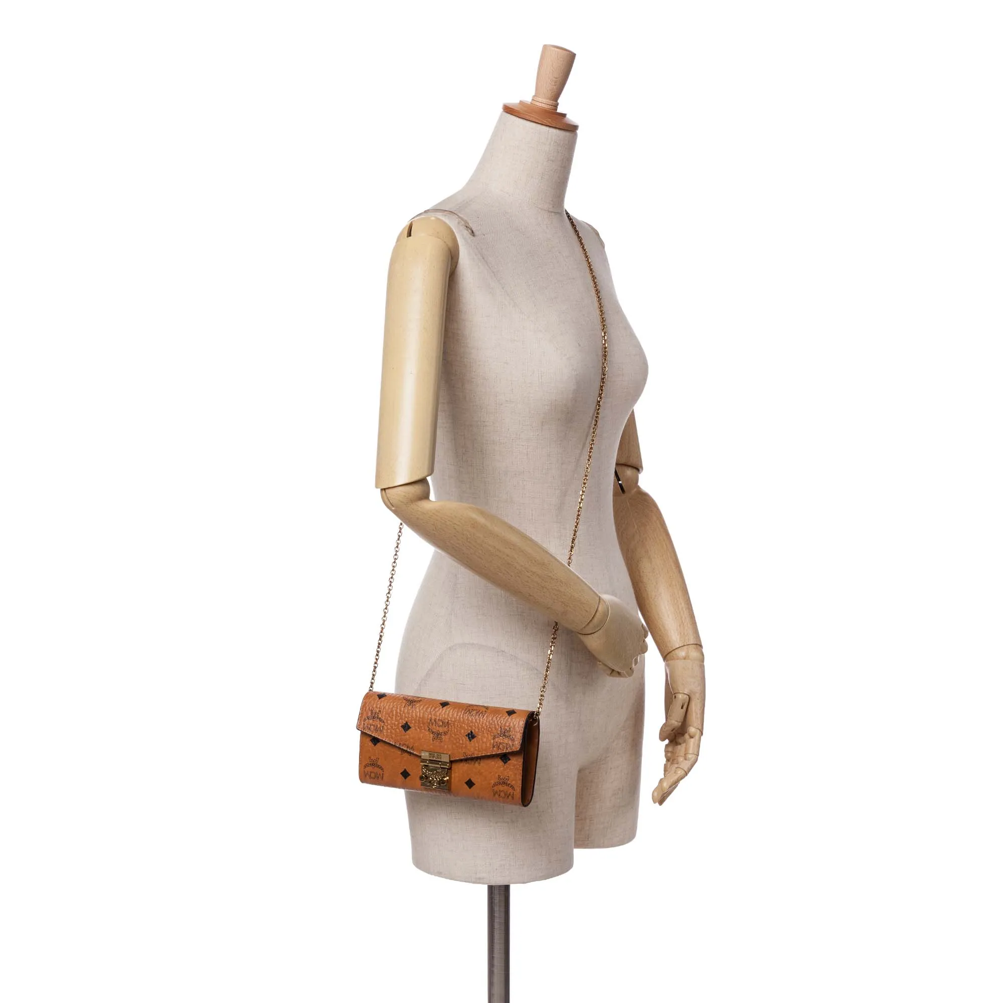 Visetos Coated Canvas Patricia Wallet on Chain