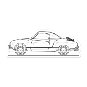 Volkswagen Karmann Ghia Outline Sticker
