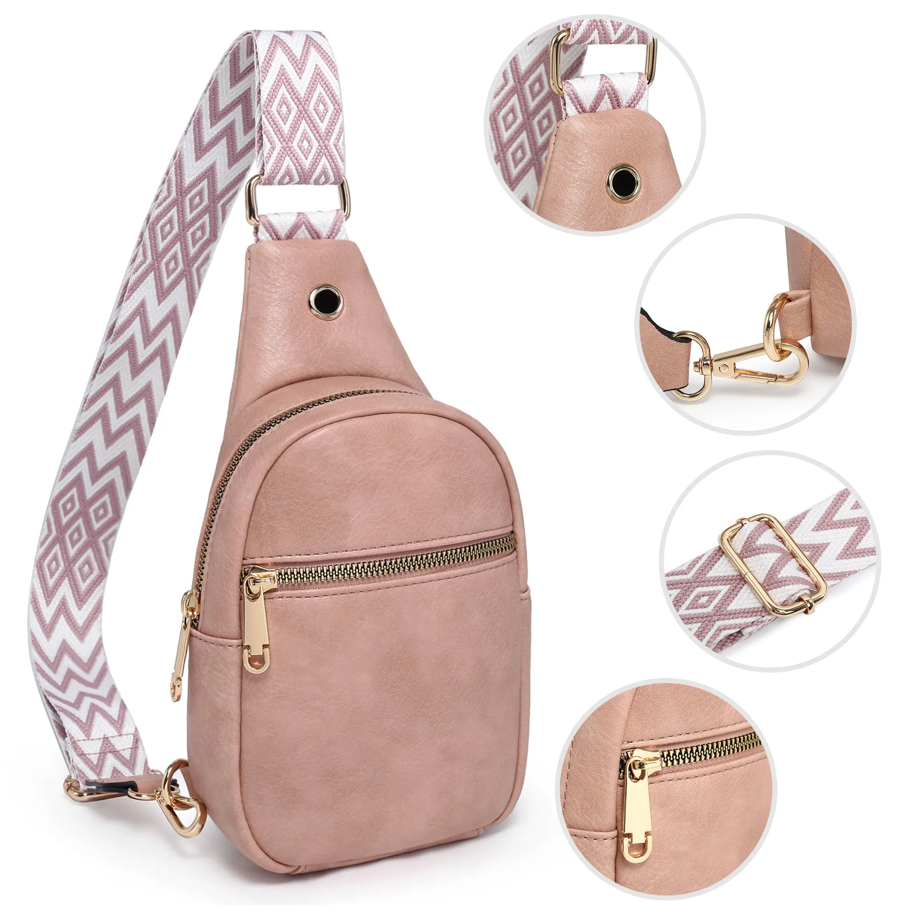 VONMAY Small Crossbody Bags for Women Sling Bag Purses Lightweight Chest Handbags Backpack for Hiking Cycling Work Travel