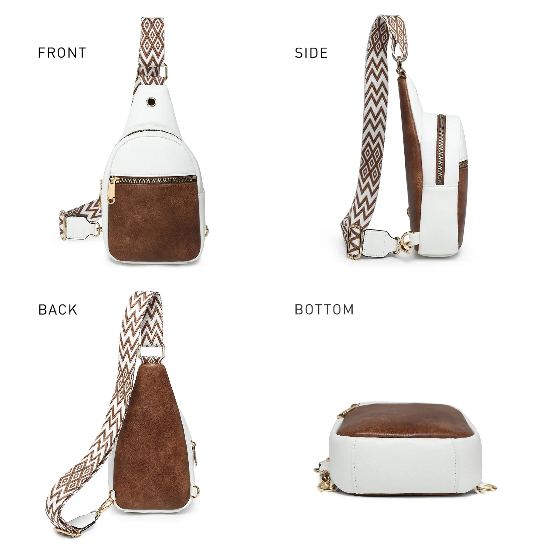 VONMAY Small Crossbody Bags for Women Sling Bag Purses Lightweight Chest Handbags Backpack for Hiking Cycling Work Travel