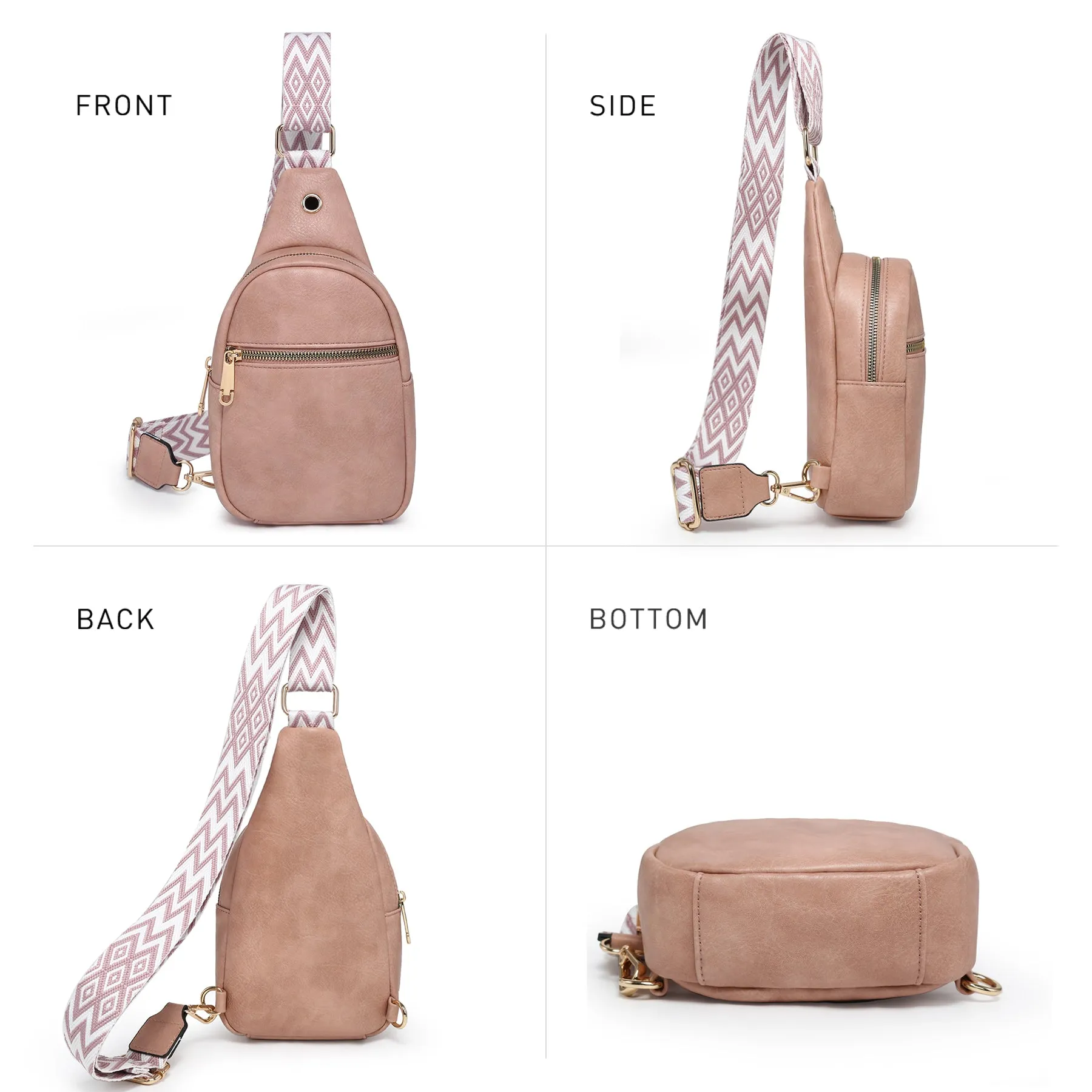 VONMAY Small Crossbody Bags for Women Sling Bag Purses Lightweight Chest Handbags Backpack for Hiking Cycling Work Travel