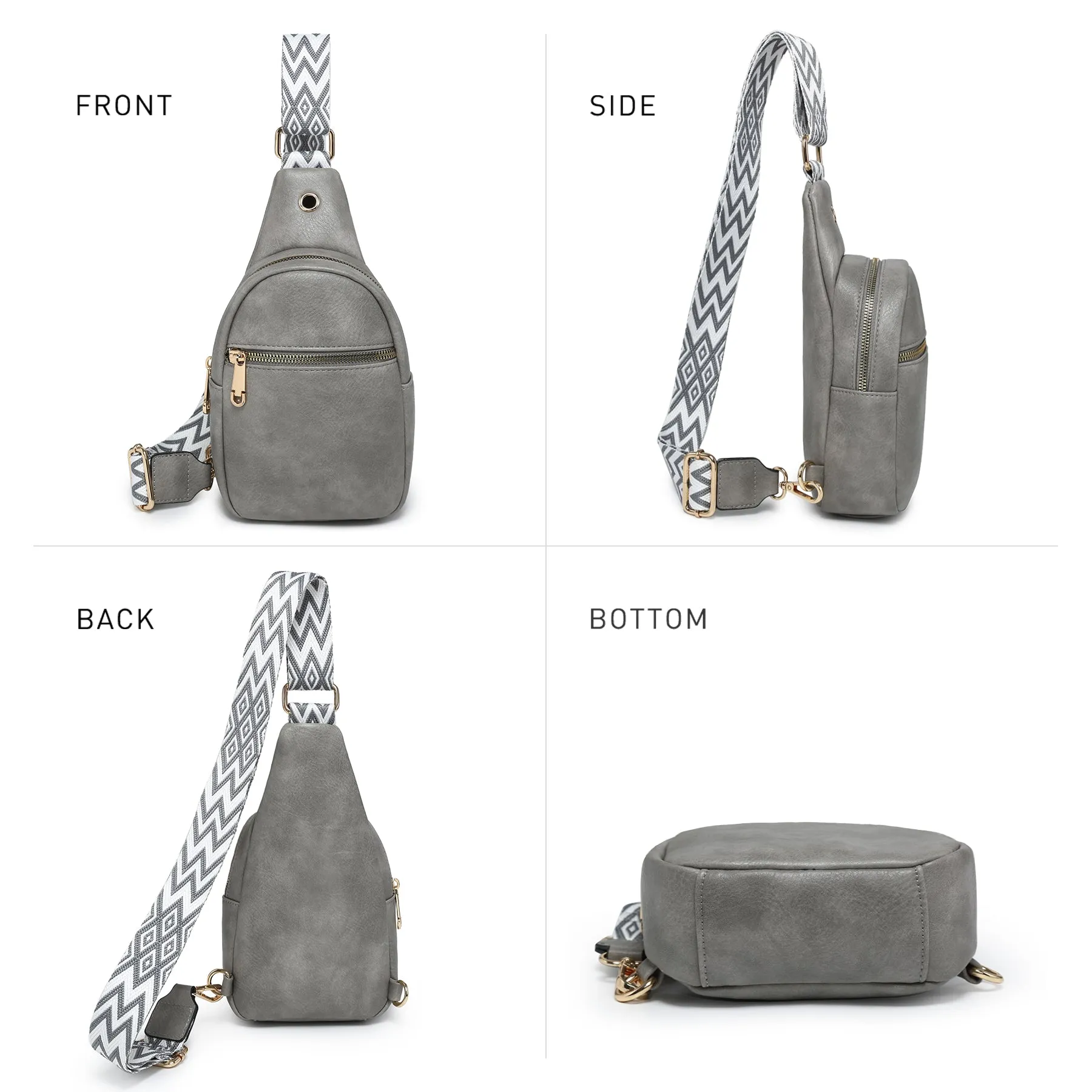 VONMAY Small Crossbody Bags for Women Sling Bag Purses Lightweight Chest Handbags Backpack for Hiking Cycling Work Travel