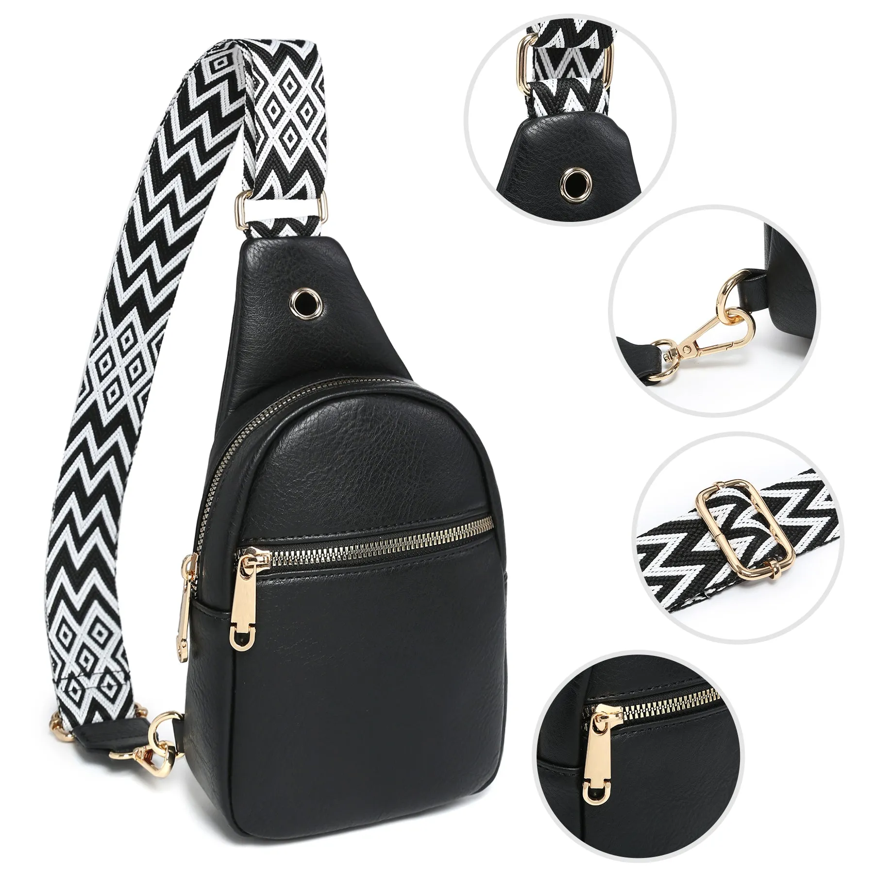 VONMAY Small Crossbody Bags for Women Sling Bag Purses Lightweight Chest Handbags Backpack for Hiking Cycling Work Travel