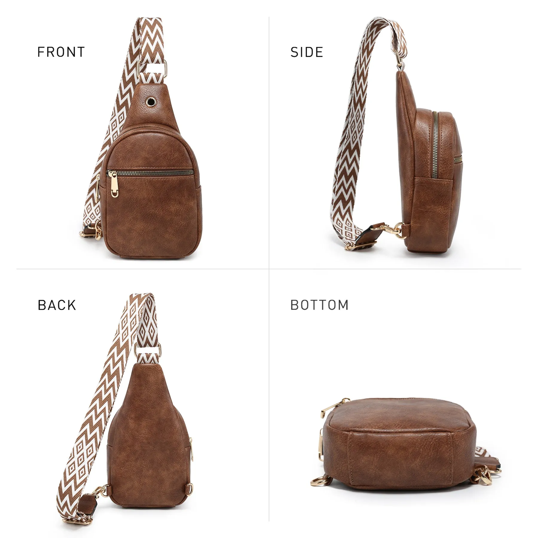 VONMAY Small Crossbody Bags for Women Sling Bag Purses Lightweight Chest Handbags Backpack for Hiking Cycling Work Travel