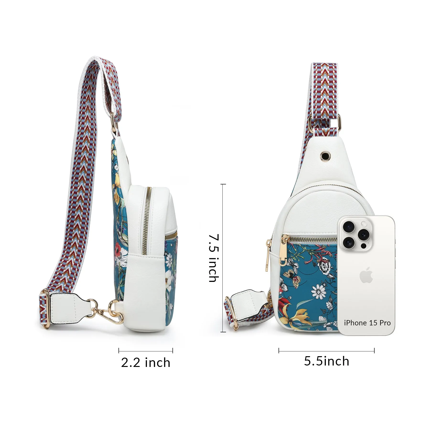 VONMAY Small Crossbody Bags for Women Sling Bag Purses Lightweight Chest Handbags Backpack for Hiking Cycling Work Travel