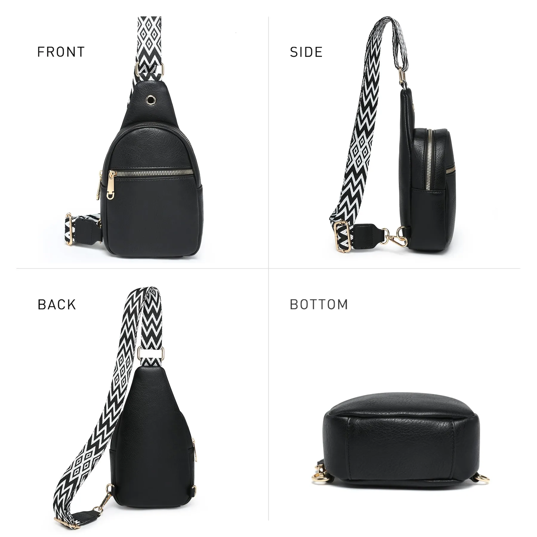VONMAY Small Crossbody Bags for Women Sling Bag Purses Lightweight Chest Handbags Backpack for Hiking Cycling Work Travel