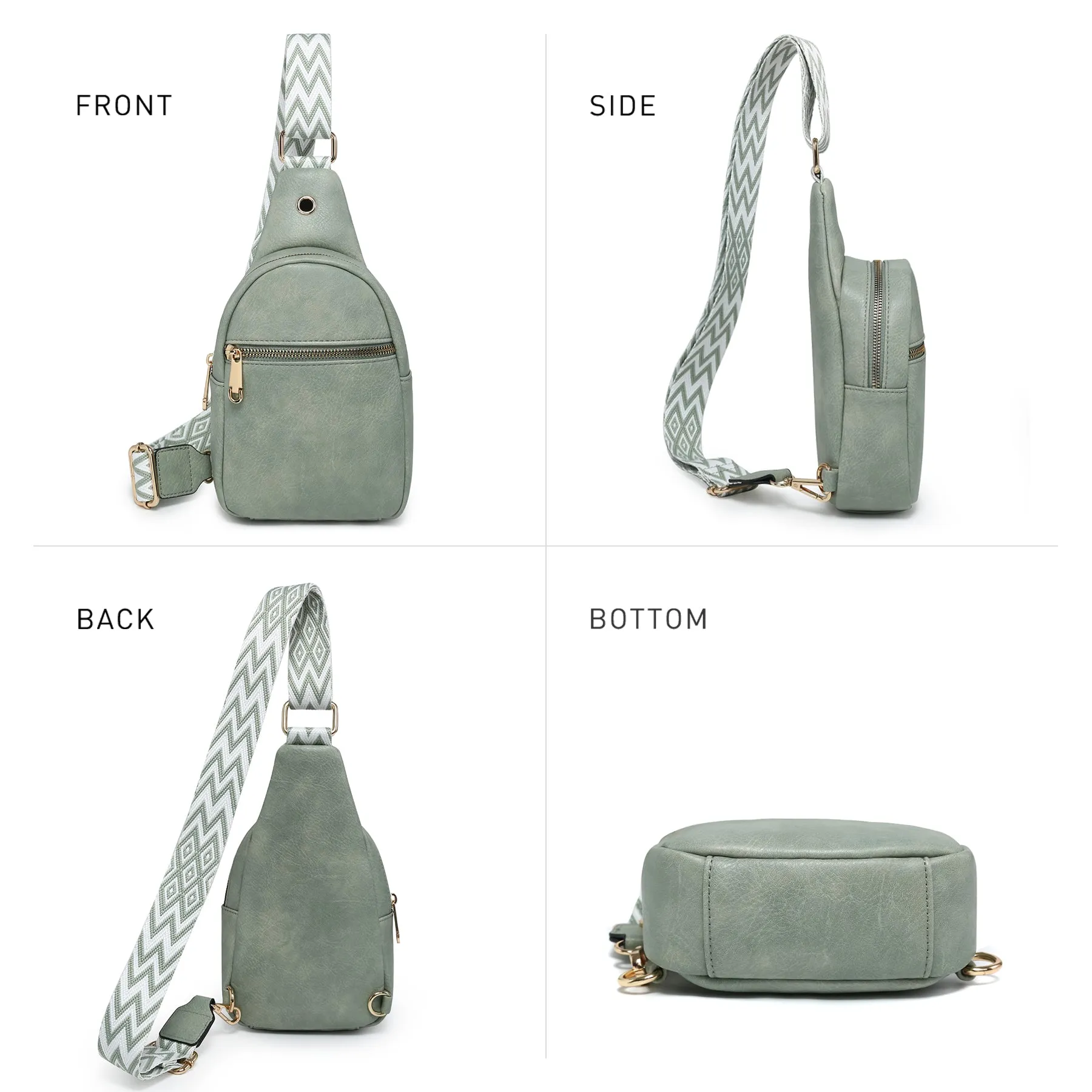 VONMAY Small Crossbody Bags for Women Sling Bag Purses Lightweight Chest Handbags Backpack for Hiking Cycling Work Travel