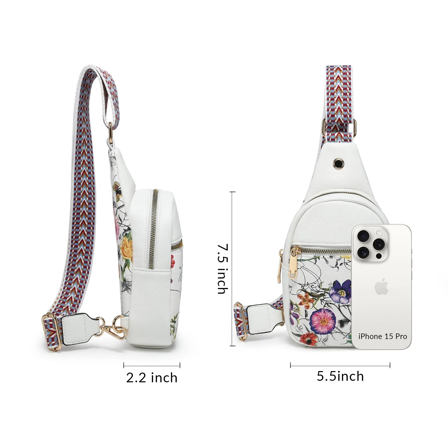 VONMAY Small Crossbody Bags for Women Sling Bag Purses Lightweight Chest Handbags Backpack for Hiking Cycling Work Travel