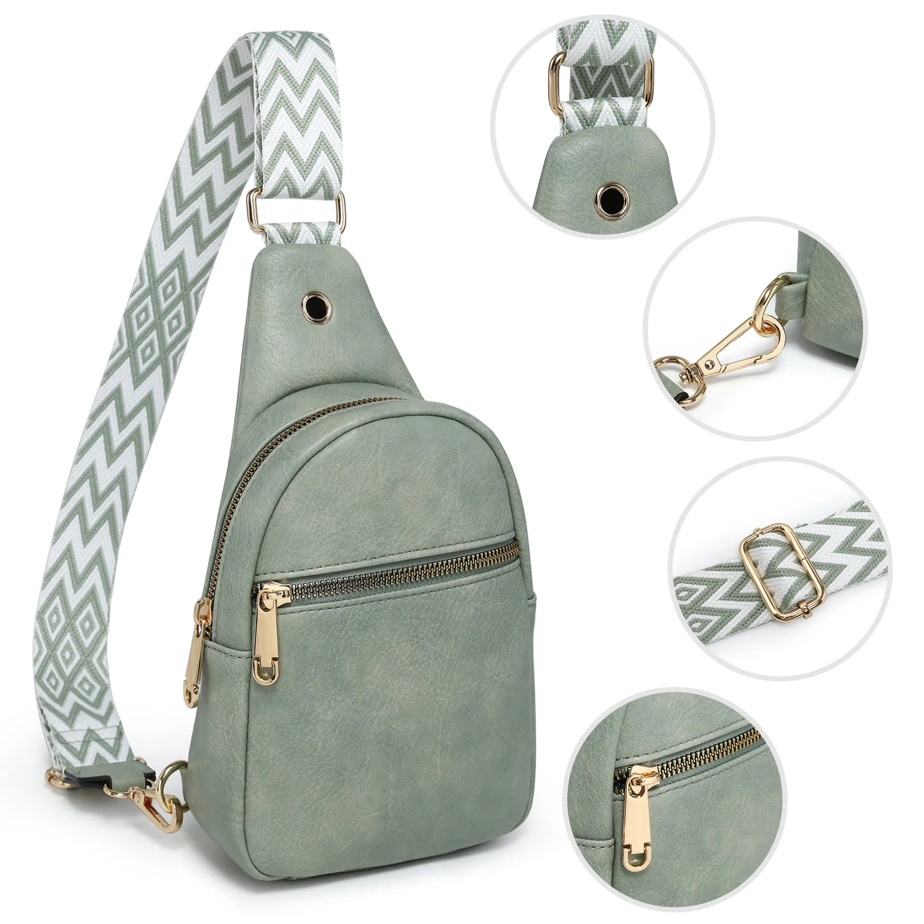 VONMAY Small Crossbody Bags for Women Sling Bag Purses Lightweight Chest Handbags Backpack for Hiking Cycling Work Travel