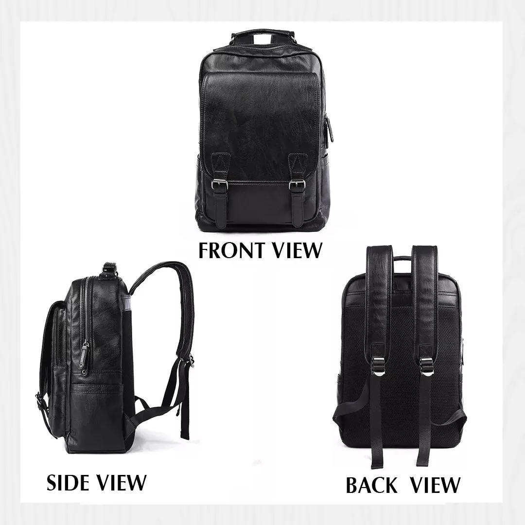 WALKENT 15.6" Leather Laptop Bag - Model Snug