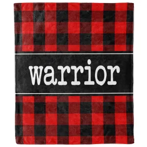 Warrior Buffalo Plaid Blanket