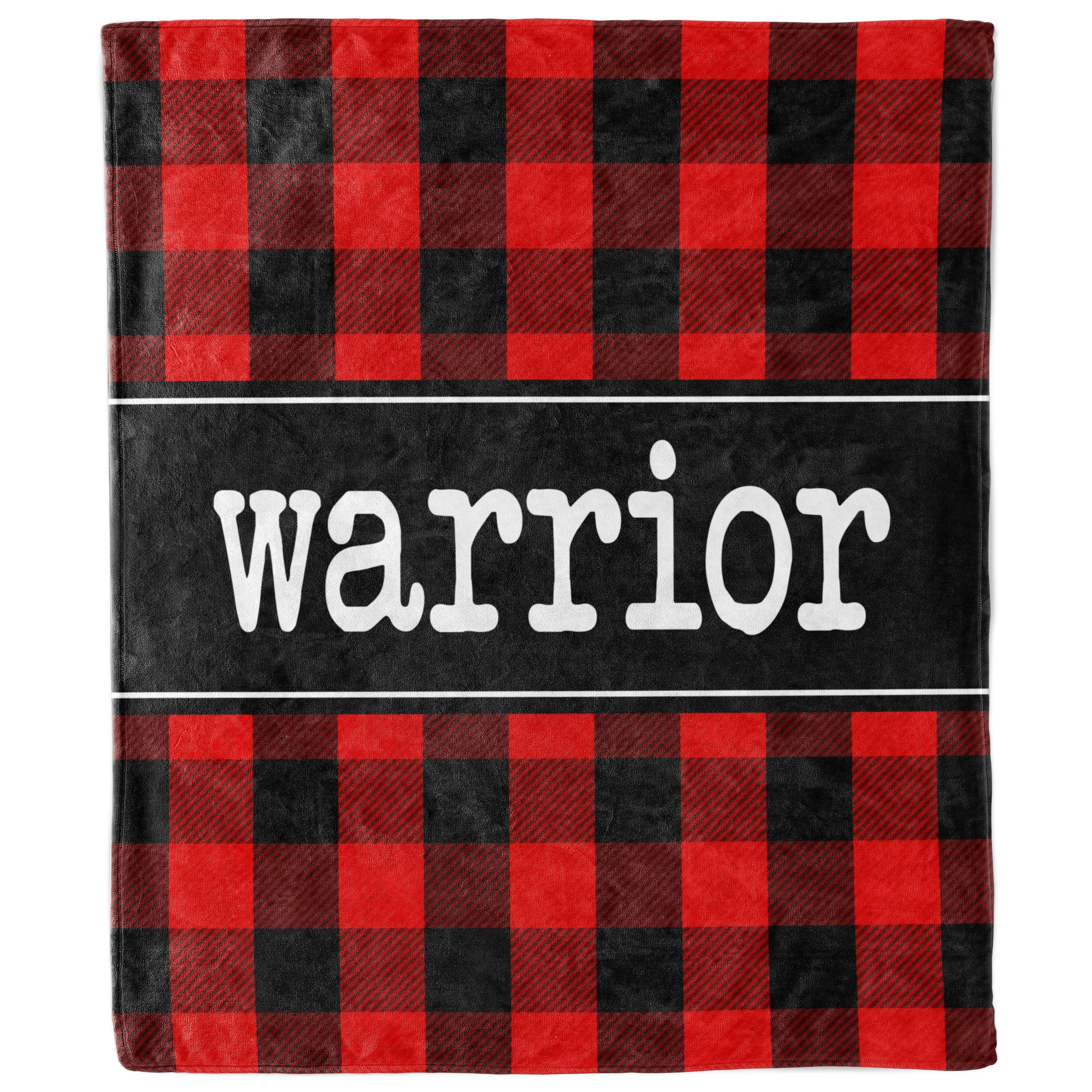 Warrior Buffalo Plaid Blanket