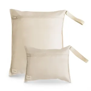 Water Resistant Wet Bag - 2 Pack - Fog