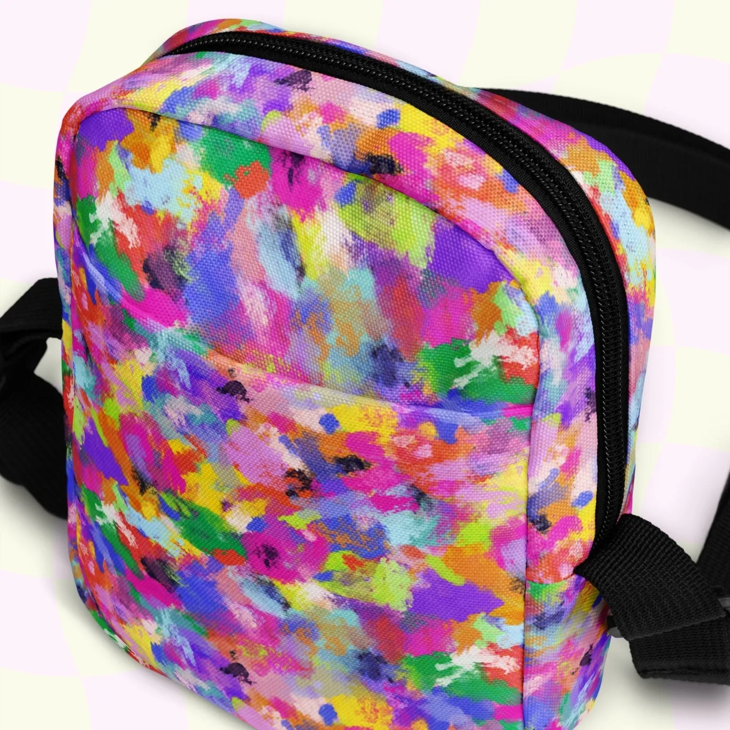 Watercolour Rainbow Mini Crossbody Bag
