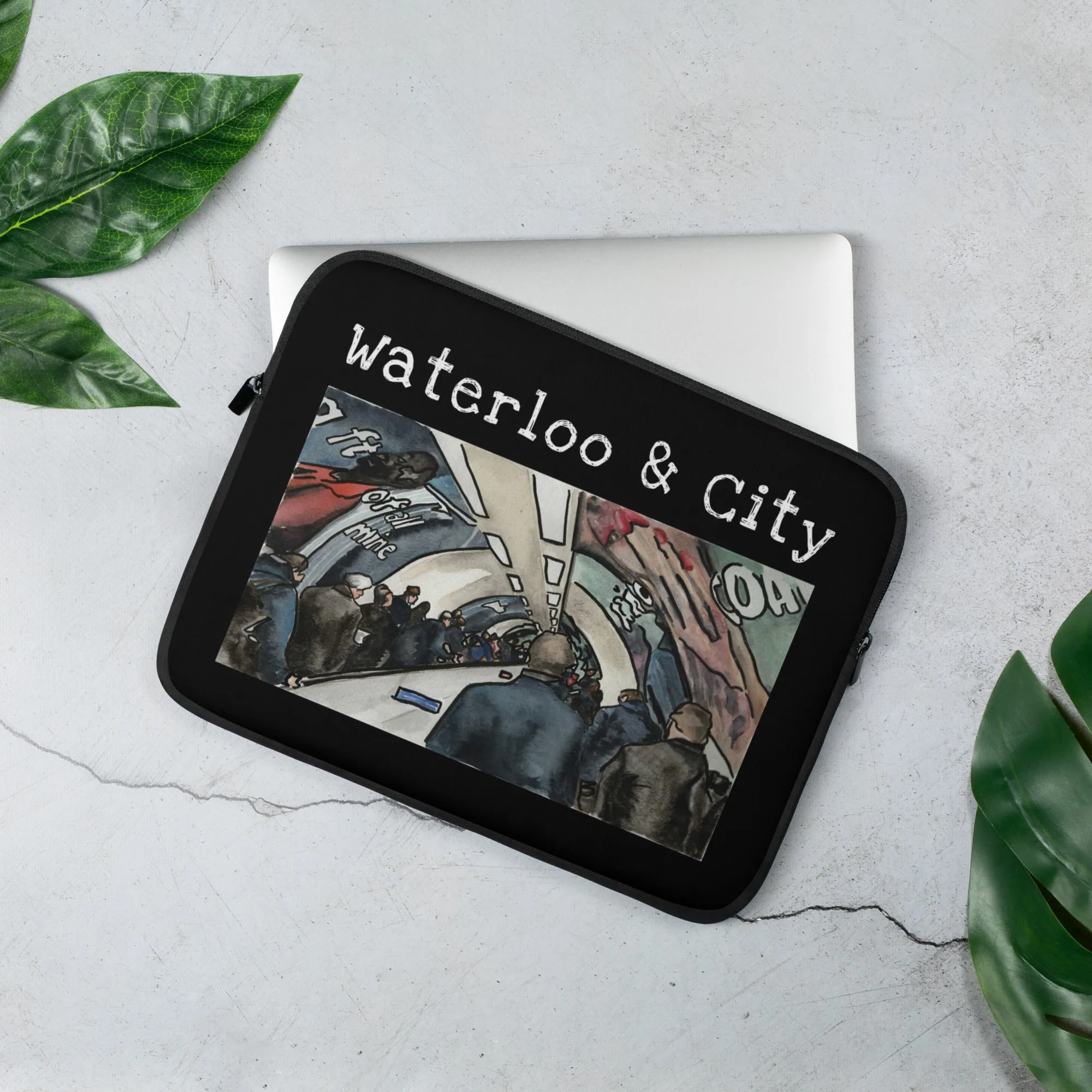 Waterloo & city I - Hibiscus Surfwear - Ethical Laptop Sleeve
