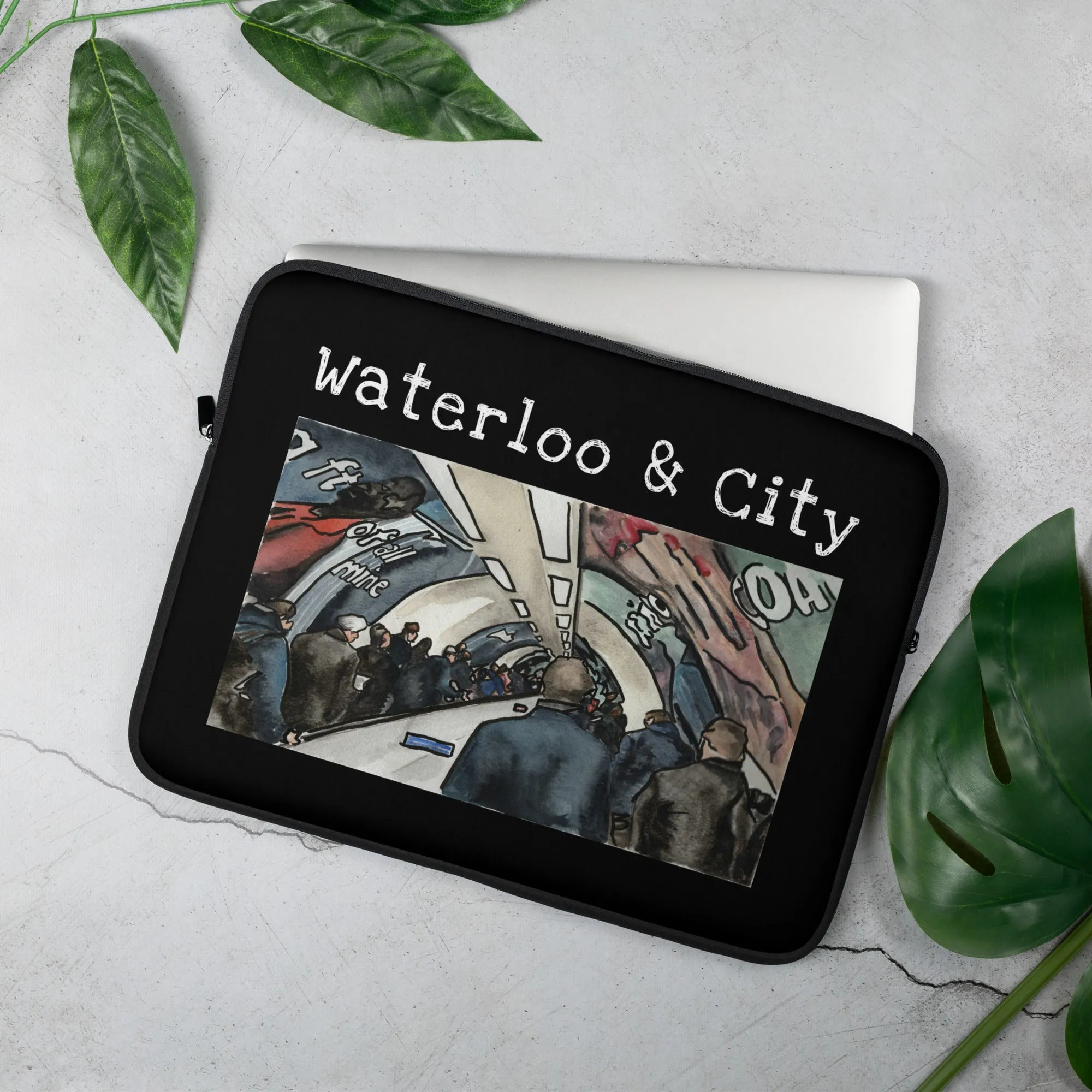 Waterloo & city I - Hibiscus Surfwear - Ethical Laptop Sleeve
