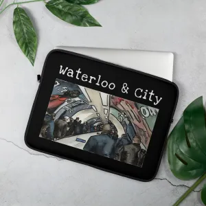 Waterloo & city I - Hibiscus Surfwear - Ethical Laptop Sleeve