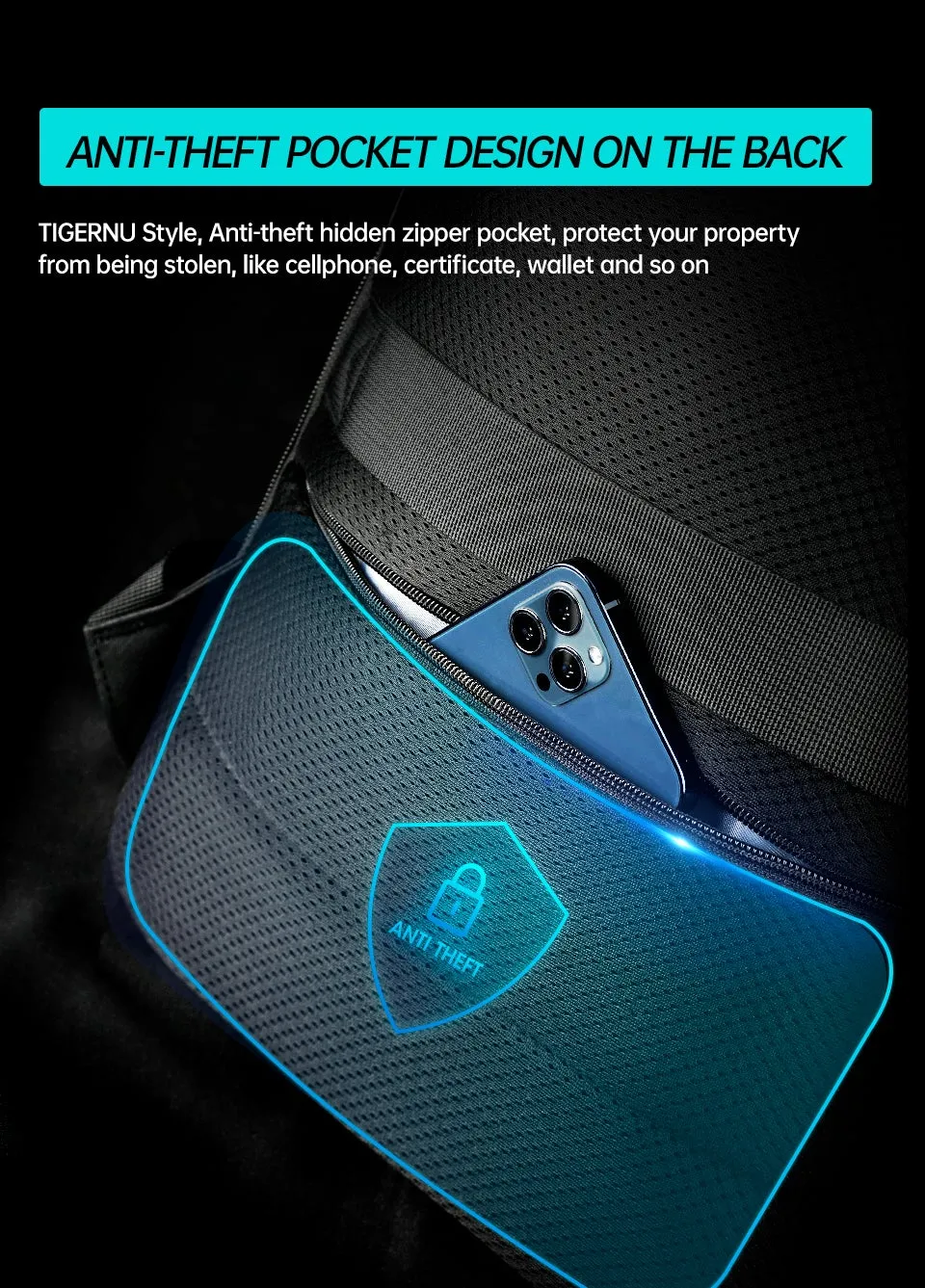 Waterproof Anti Theft Laptop Backpack