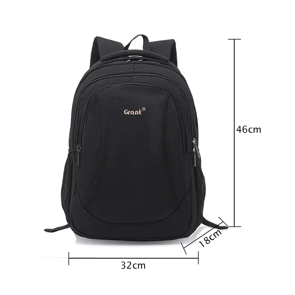 Waterproof Laptop Bag Travel Shoulder Bag (Black)