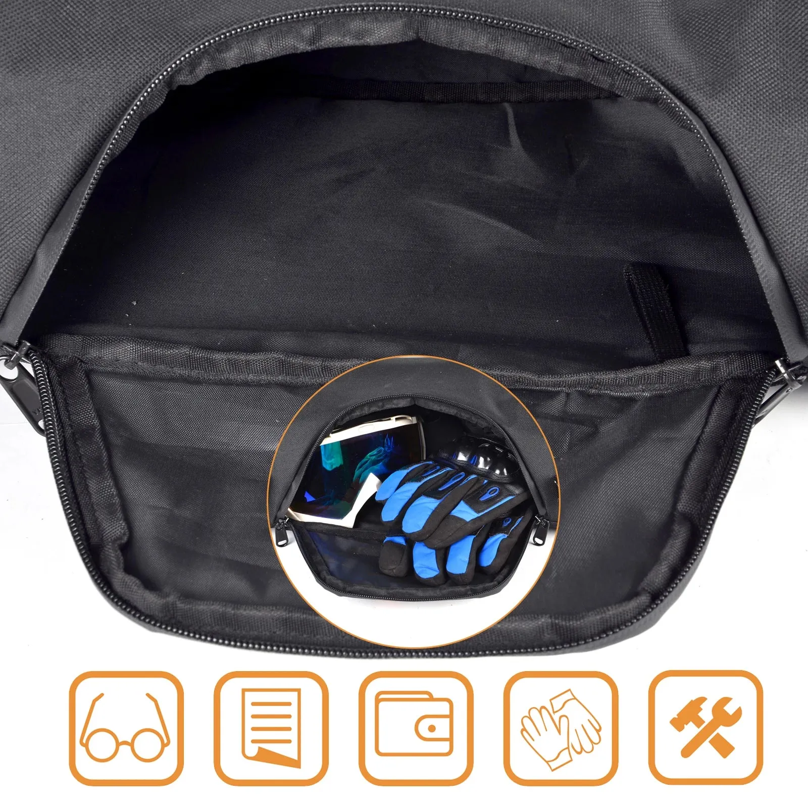 Waterproof Snowmobile Rear Seat Bag Underseat Storage Bags Fit for Polaris Indy 550 600 800 RMK 800 Pro RMK 600 Dragon