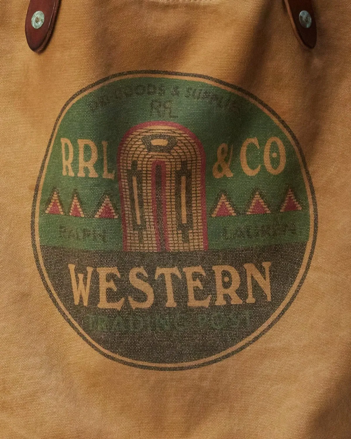 Western Logo Canvas Market Tote