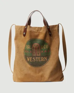 Western Logo Canvas Market Tote
