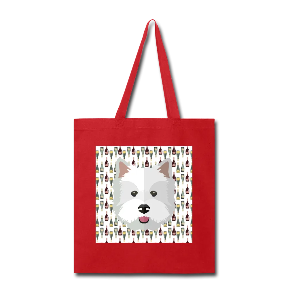 Westie Champagne-Tote Bag