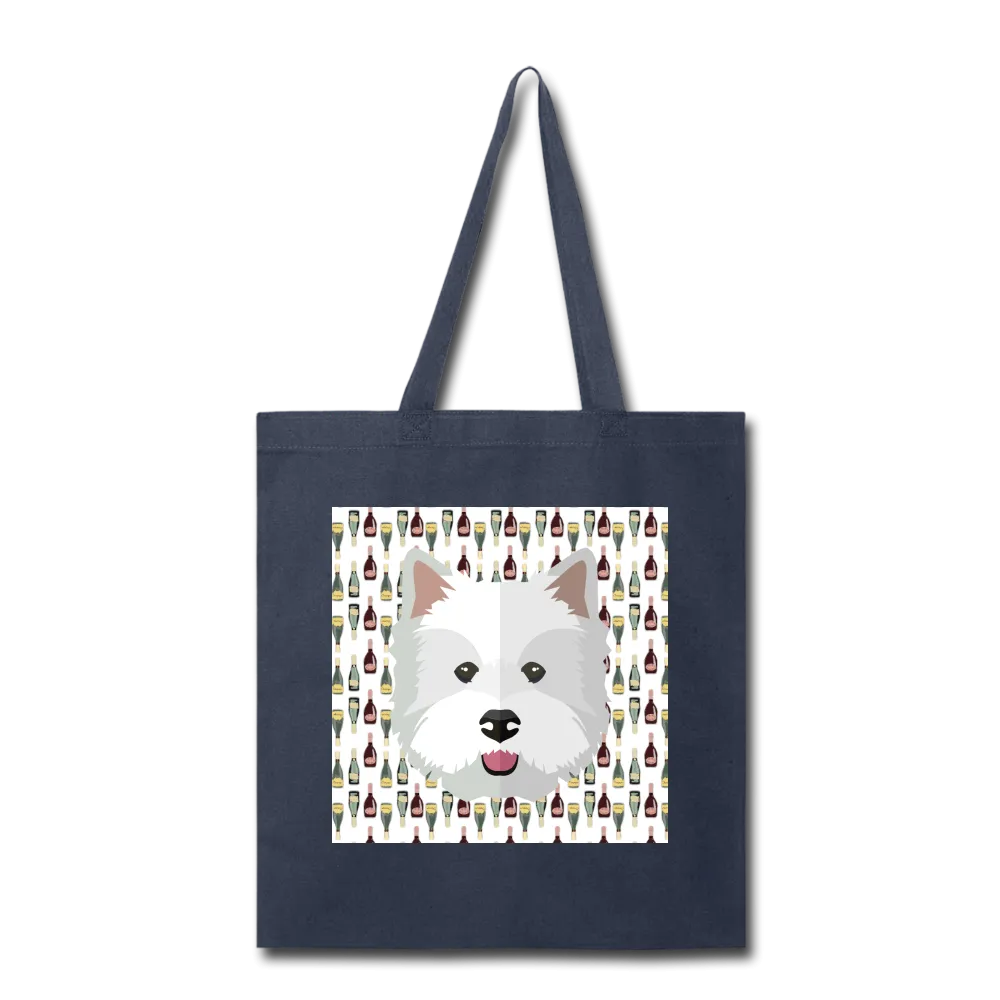 Westie Champagne-Tote Bag