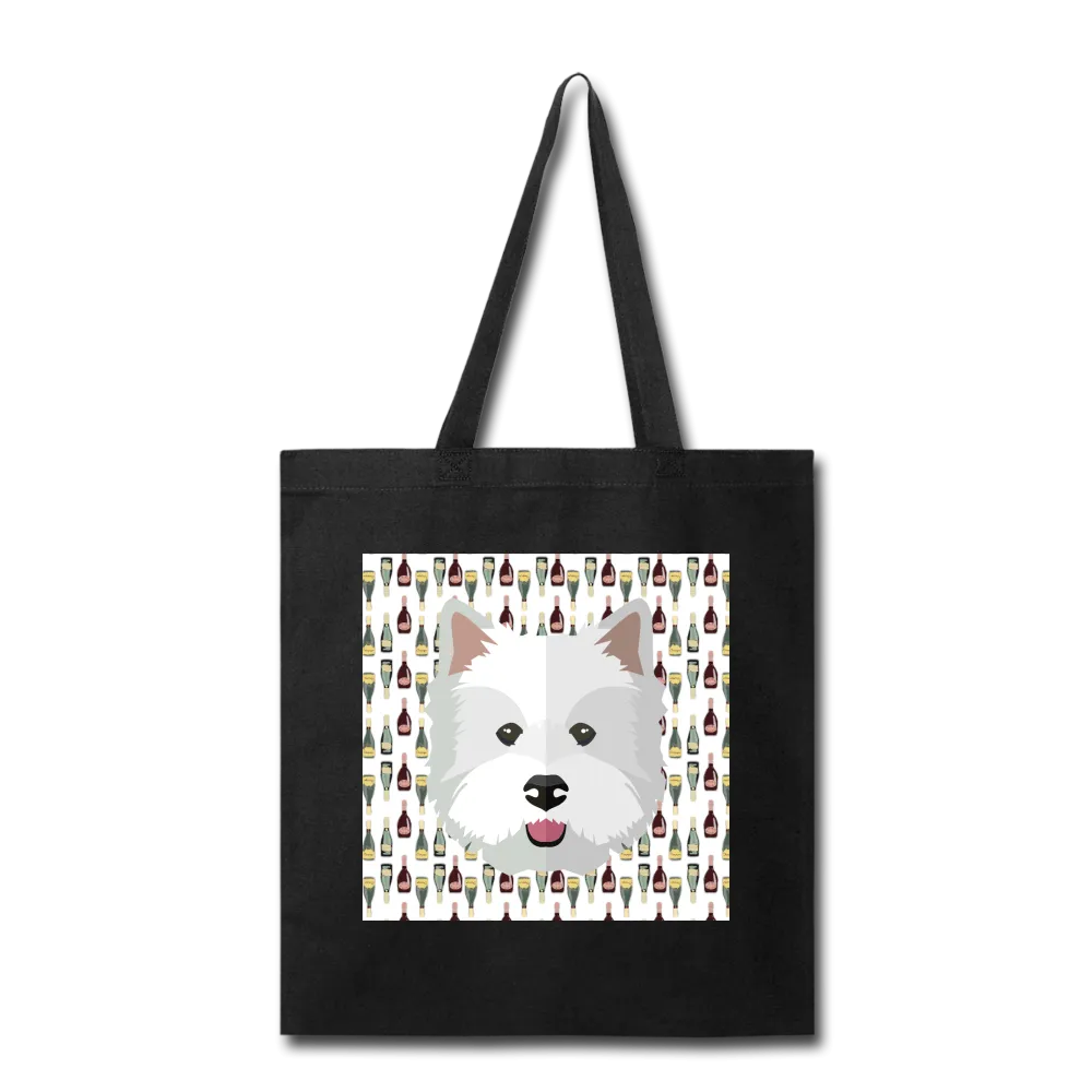 Westie Champagne-Tote Bag