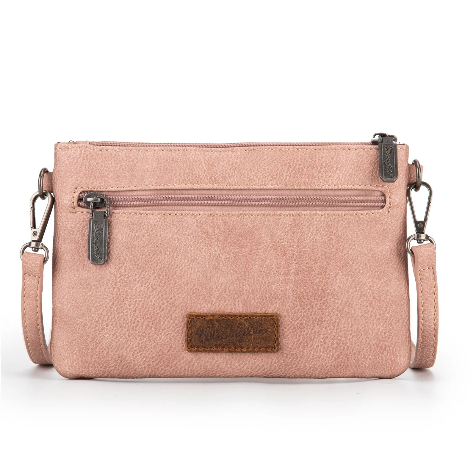WG86-181 Wrangler Clutch/ Wristlet Crossbody Bag Collection- Hot Pink
