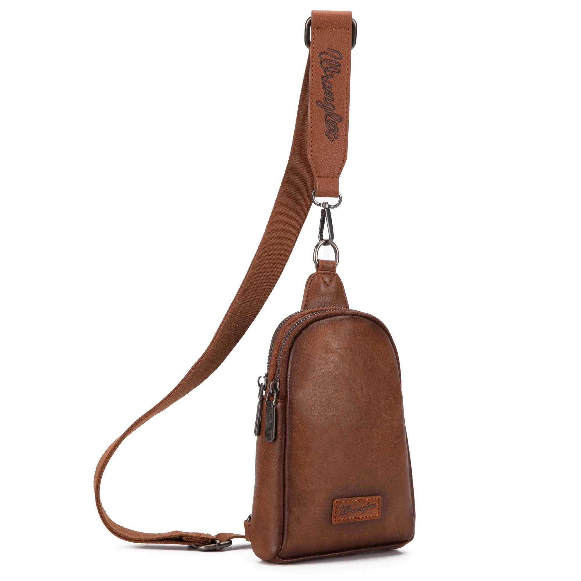 WG87-210 Wrangler Sling Bag/Crossbody/Chest Bag  - Brown