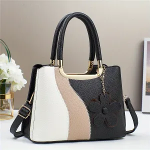 Women's PU Leather Crossbody Bag Lightweight Shoulder Purse Zip Closure