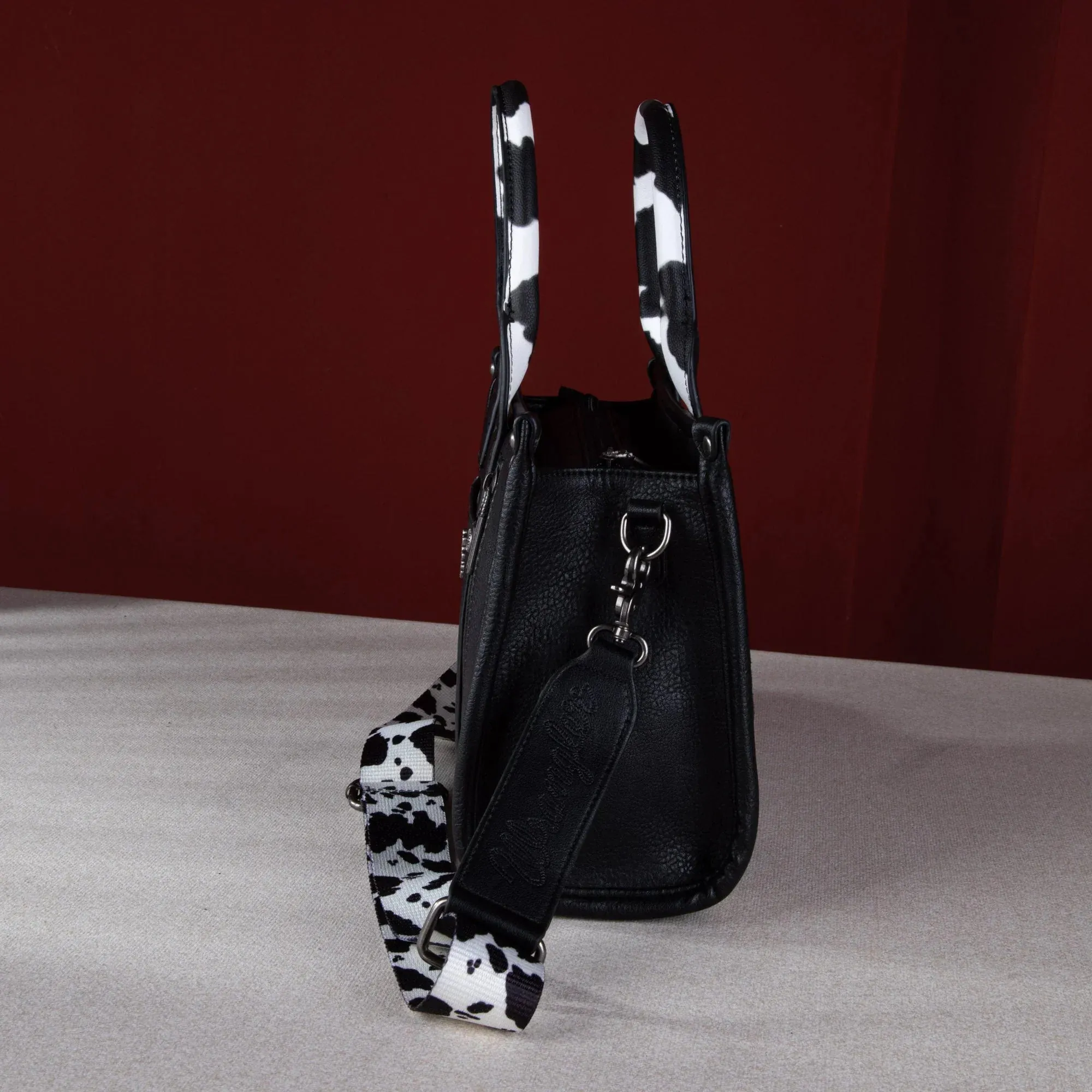 Wrangler Cow Print Concealed Carry Tote/Crossbody