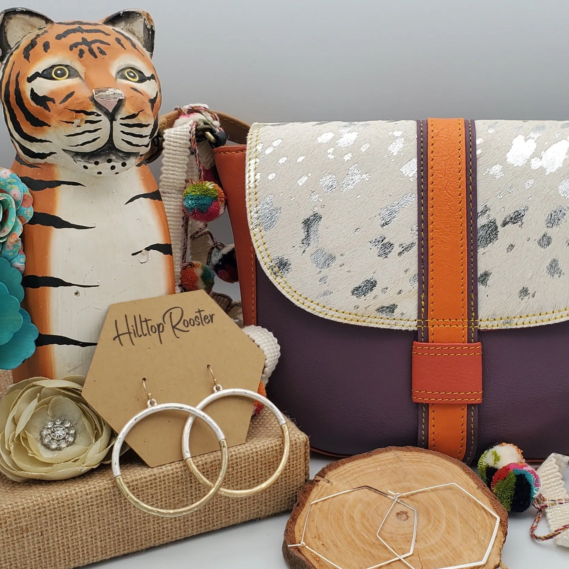 Wren Leather & Hair on Hide Crossbody Bag