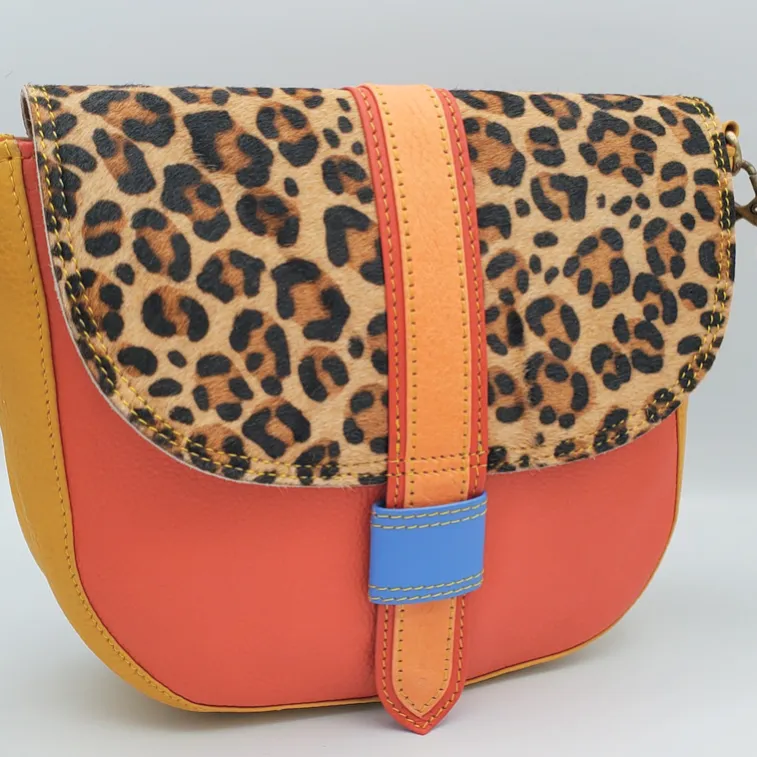 Wren Leather & Hair on Hide Crossbody Bag