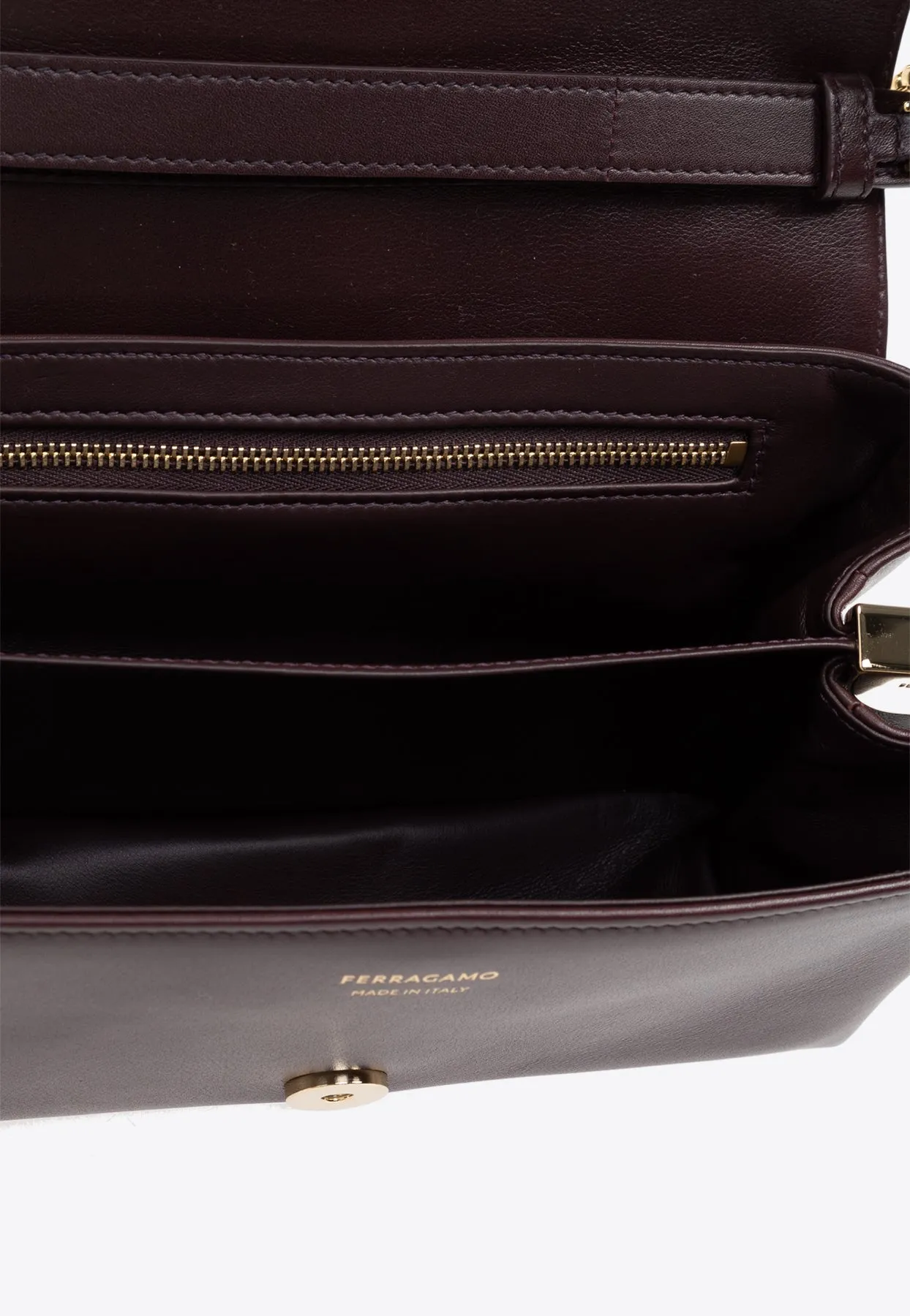 XS Front-Flap Leather Crossbody Bag