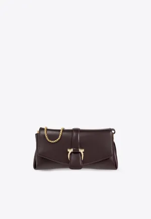 XS Front-Flap Leather Crossbody Bag