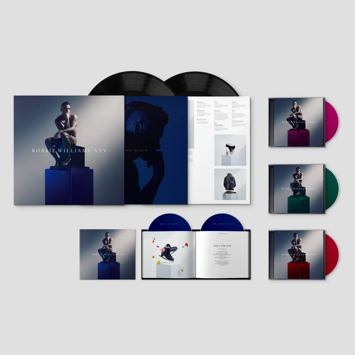 XXV Black Vinyl   Deluxe CD   Alt Artwork CDs (x3)