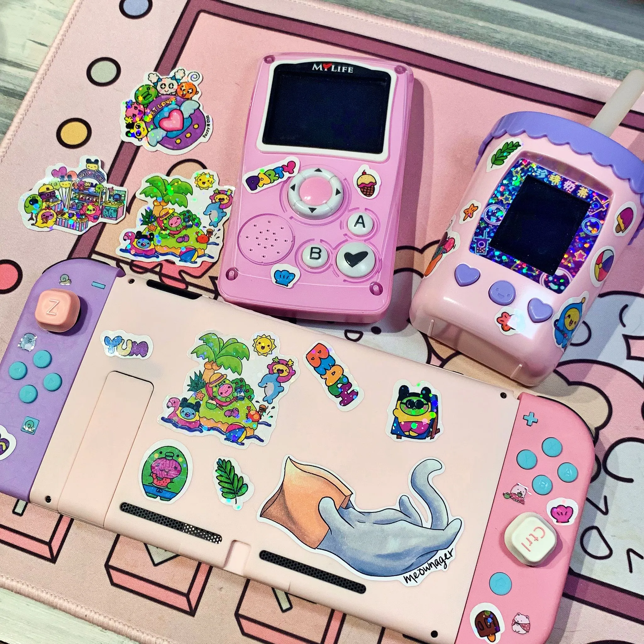 Yarn babies summer island Stickers