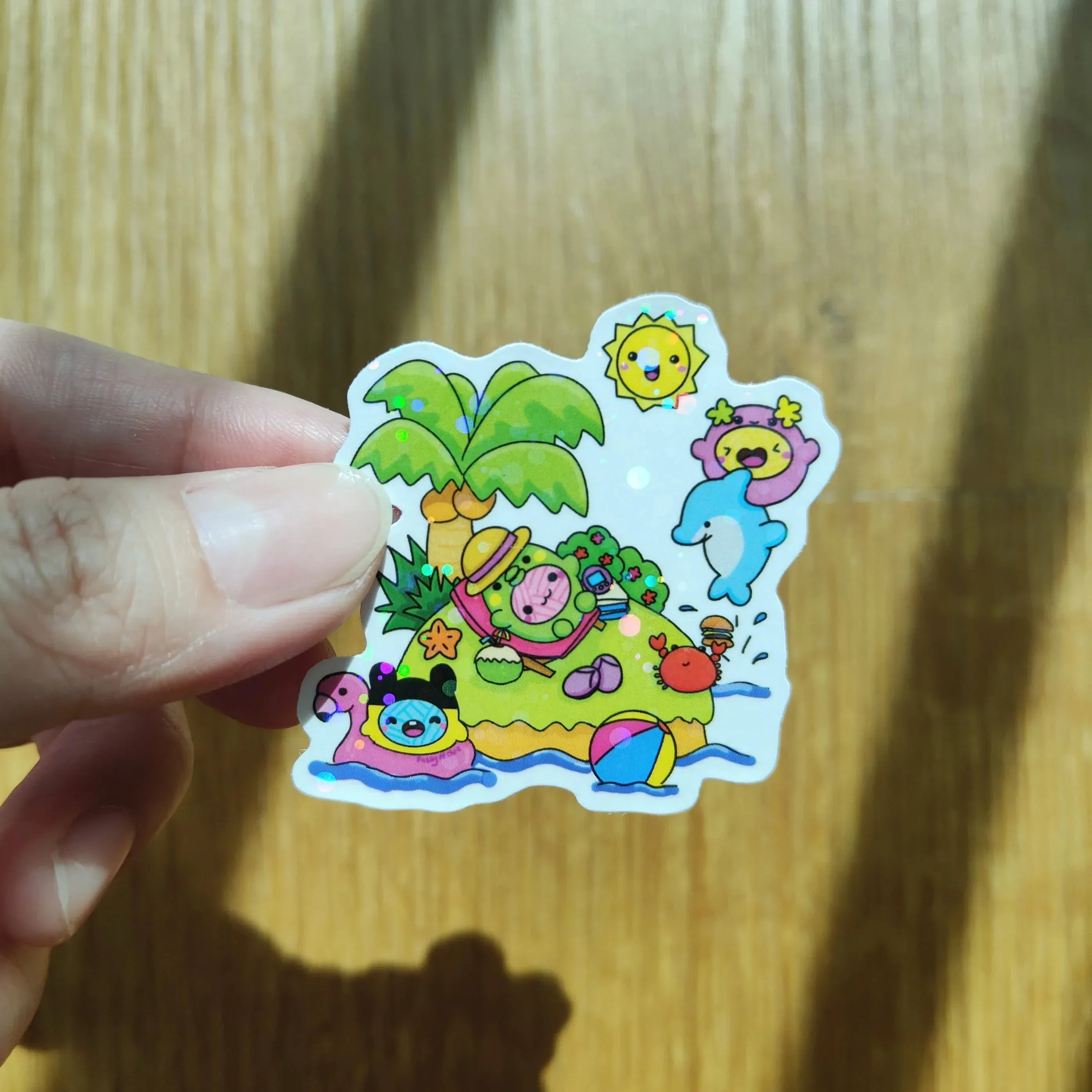 Yarn babies summer island Stickers